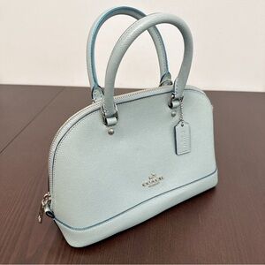 COACH MINI SIERRA SATCHEL IN GLITTER CROSSGRAIN LEATHER F11927